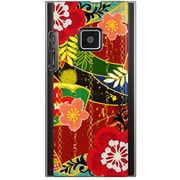 102P-YCM2P0116-78 [SoftBank 102P用 カバー 和柄大花]