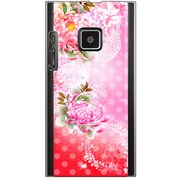 102P-YCM2P0118-78 [SoftBank 102P用 カバー 和柄菊と水玉]