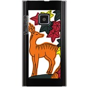 102P-YCM2P0168-78 [SoftBank 102P用 カバー 紅葉に鹿]
