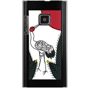 102P-YCM2P0169-78 [SoftBank 102P用 カバー 松に鶴]