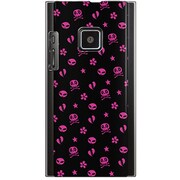 102P-YCM2P0208-78 [SoftBank 102P用 カバー ハートブレイクモノグラムブラック]
