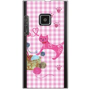 102P-YCM2P0216-78 [SoftBank 102P用 カバー ネコちゃんのいたずら]