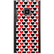 102P-YCM2P0224-78 [SoftBank 102P用 カバー 赤黒ハート]