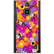 102P-YCM2P0242-78 [SoftBank 102P用 カバー ブリリアントフラワーVivid]