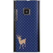 102P-YCM2P0284-78 [SoftBank 102P用 カバー DotReindeerブルー]
