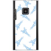 102P-YCM2P0287-78 [SoftBank 102P用 カバー エッフェル塔コレクションホワイトブルー]