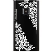 102P-YCM2P0378-78 [SoftBank 102P用 カバー モノクロームハイビスカス]