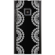 102P-YCM2P0379-78 [SoftBank 102P用 カバー ホワイト＆ブラックレース]