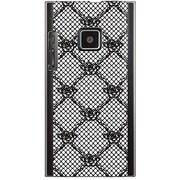 102P-YCM2P0409-78 [SoftBank 102P用 カバー ゴシックレース柄ブラック]