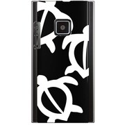 102P-YCM2P0420-78 [SoftBank 102P用 カバー モダンホヌモノクロデザイン]