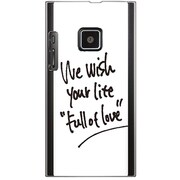 102P-YCM2P0427-78 [SoftBank 102P用 カバー WewishyourlifeFullofLove/BigWhite]