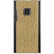 102P-YCM2P0519-78 [SoftBank 102P用 カバー オーストリッチパターンイエローブラウン]