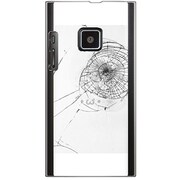 102P-YCM2P0594-78 [SoftBank 102P用 カバー フェイククラッシュガラスホワイトしょぼーん]
