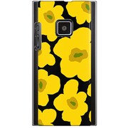102P-YCM2P0628-78 [SoftBank 102P用 カバー ルーズフラワーコレクションシルエットカラーズ♯50カークイエロー]