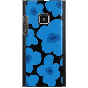 102P-YCM2P0631-78 [SoftBank 102P用 カバー ルーズフラワーコレクションシルエットカラーズ♯80ペルージャブルー]