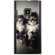 102P-YCM2P0685-78 [SoftBank 102P用 カバー PictureCollectionsキャットペア猫の姉妹]