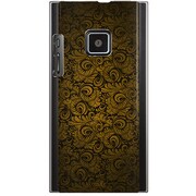 102P-YCM2P0691-78 [SoftBank 102P用 カバー クラシックパターンデザインダークゴールド]