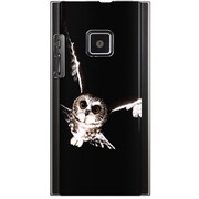 102P-YCM2P0737-78 [SoftBank 102P用 カバー PictureCollectionsフクロウの眼]
