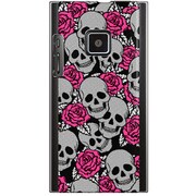 102P-YCM2P0748-78 [SoftBank 102P用 カバー Skull's＆RoseB]