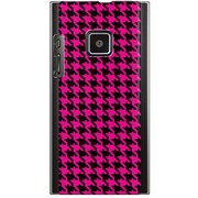 102P-YCM2P0754-78 [SoftBank 102P用 カバー 千鳥格子デザインドットB-Pink]