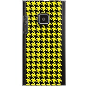 102P-YCM2P0755-78 [SoftBank 102P用 カバー 千鳥格子デザインドットB-Yellow]