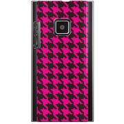 102P-YCM2P0757-78 [SoftBank 102P用 カバー 千鳥格子デザインドットB-BIGPink]
