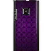 102P-YCM2P0763-78 [SoftBank 102P用 カバー クラシックパターンデザインクイーンパープル]