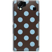 102SH-YCM2P0014-78 [SoftBank 102SH AQUOS PHONE用 カバー ベビードット アフタヌーンブルー]