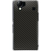 102SH-YCM2P0016-78 [SoftBank 102SH AQUOS PHONE用 カバー ブラックカーボンパターン]