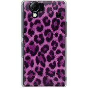 102SH-YCM2P0017-78 [SoftBank 102SH AQUOS PHONE用 カバー ヒョウ柄クラシックパープル]