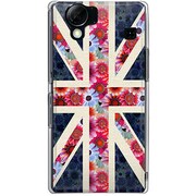 102SH-YCM2P0018-78 [SoftBank 102SH AQUOS PHONE用 カバー ユニオンジャックコレクションフローラル]