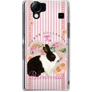 102SH-YCM2P0029-78 [SoftBank 102SH AQUOS PHONE用 カバー ロマンティックラビット]
