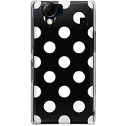 102SH-YCM2P0042-78 [SoftBank 102SH AQUOS PHONE用 カバー DotPatternクラシックブラック]