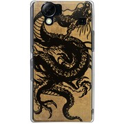 102SH-YCM2P0063-78 [SoftBank 102SH AQUOS PHONE用 カバー 昇り龍 黒龍]