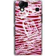 102SH-YCM2P0083-78 [SoftBank 102SH AQUOS PHONE用 カバー ゼブラ柄ピンク]
