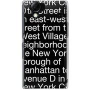 102SH-YCM2P0091-78 [SoftBank 102SH AQUOS PHONE用 カバー NewYorkTypographyブラック]