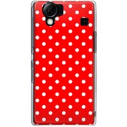 102SH-YCM2P0100-78 [SoftBank 102SH AQUOS PHONE用 カバー DotPatternキュートレッド]
