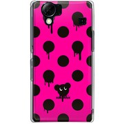 102SH-YCM2P0113-78 [SoftBank 102SH AQUOS PHONE用 カバー AcidMouseDotPatternマウスピンク]