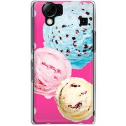 102SH-YCM2P0145-78 [SoftBank 102SH AQUOS PHONE用 カバー アイスクリームPOP]