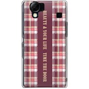 102SH-YCM2P0158-78 [SoftBank 102SH AQUOS PHONE用 カバー チェック柄コレクションチェックハンドル]
