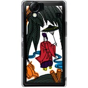 102SH-YCM2P0162-78 [SoftBank 102SH AQUOS PHONE用 カバー 柳に小野道風]