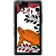 102SH-YCM2P0167-78 [SoftBank 102SH AQUOS PHONE用 カバー 萩に猪]