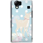 102SH-YCM2P0173-78 [SoftBank 102SH AQUOS PHONE用 カバー 小鹿のワルツ]