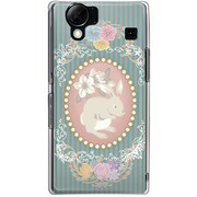 102SH-YCM2P0188-78 [SoftBank 102SH AQUOS PHONE用 カバー ラビットカメオ]