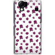 102SH-YCM2P0207-78 [SoftBank 102SH AQUOS PHONE用 カバー ハートブレイクモノグラムホワイト]