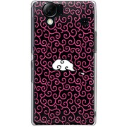 102SH-YCM2P0210-78 [SoftBank 102SH AQUOS PHONE用 カバー 唐草模様ぴんく]