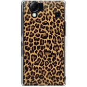 102SH-YCM2P0211-78 [SoftBank 102SH AQUOS PHONE用 カバー ヒョウ柄ラグジュアリーゴールド]