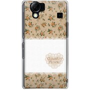 102SH-YCM2P0221-78 [SoftBank 102SH AQUOS PHONE用 カバー カントリーフラワー]