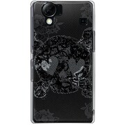 102SH-YCM2P0228-78 [SoftBank 102SH AQUOS PHONE用 カバー キュートスカルロマンティカ]