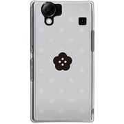 102SH-YCM2P0240-78 [SoftBank 102SH AQUOS PHONE用 カバー ブラックスターフラワーB]